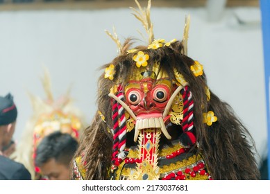 Indonesian Face Masks. Performing Arts Called Reog. Indonesian Art