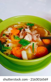 Indonesian Food, Meat Soup With Fresh Vegetables