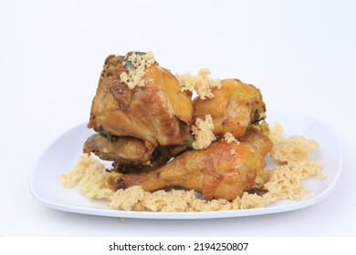 Indonesian Fried Chiken On Plate