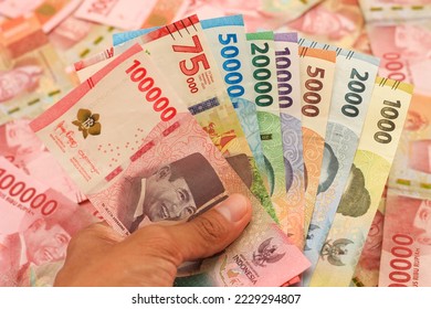 indonesian money, new series rupiah of banknote. rupiah money with blur background. Rupiah money from indonesia. Rupiah money for buying and selling transactions.