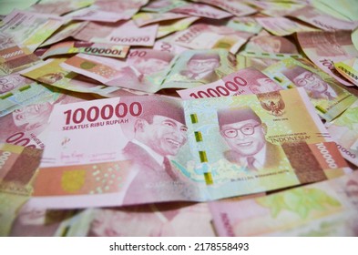 Indonesian paper currency one hundred thousand rupiah