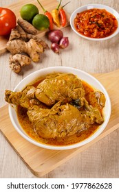 Indonesian Traditional cuisine : Ayam Gulai Padang. Ayam Gulai is a popular dish of chicken curry from Padang, West Sumatra 