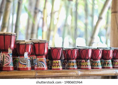 indonesian traditional musical instrument tifa, traditional drum indonesian