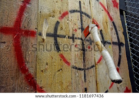 Indoor axe throwing hall for recreation, competition, leagues and team building.