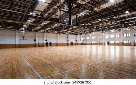 Indoor basketball court of the school - Powered by Shutterstock