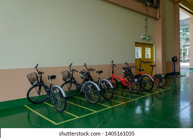 Indoor Bike Parking On Epoxy Coating Floor