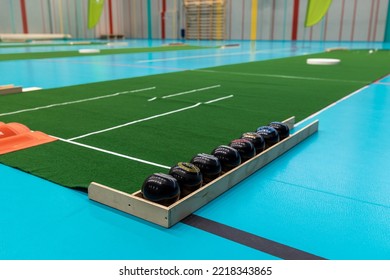 Indoor Bowls Carpets. Also Known As Lawn Bowls Or Lawn Bowling