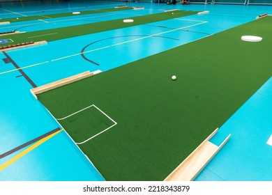 Indoor Bowls Carpets. Also Known As Lawn Bowls Or Lawn Bowling