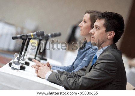 Similar – Image, Stock Photo International Congress Centre and Radio Tower