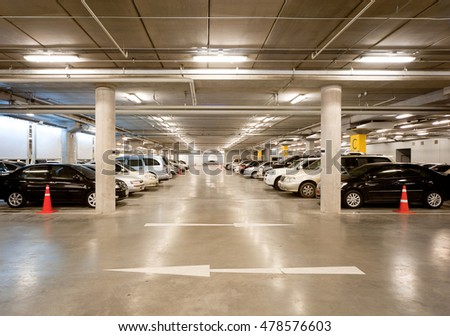 Indoor car parking/garage