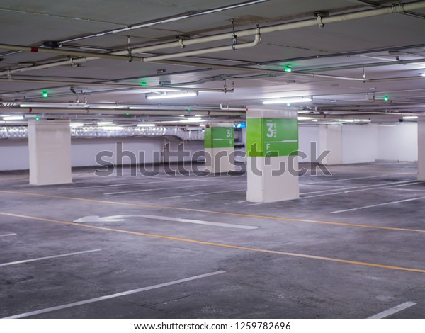 indoor parking lot cars empty in supermarket\
for background
