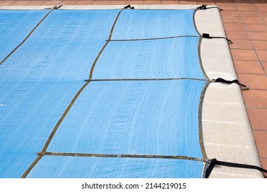 
Indoor Pool With Winter Cover For Autumn And Winter