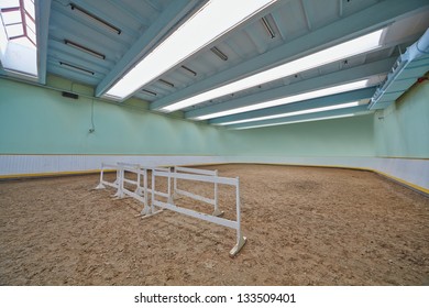 Indoor Riding Hall With Sandy Covering
