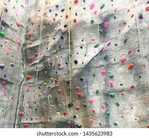 Indoor Rock Climbing Wall In Bangkok, Thailand, Southeast Asia.