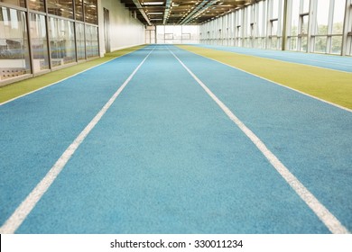 Indoor Running Track At The Gym