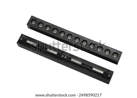 Indoor surface linear lights isolated on a white background