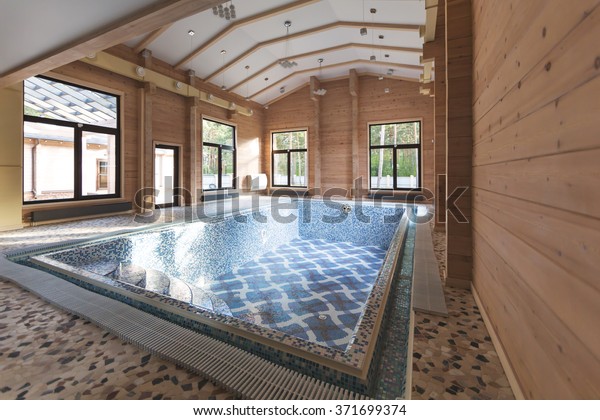 Indoor Swimming Pool Wooden Eco House Buildings Landmarks