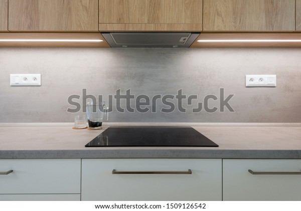 Induction Cook Top On Worktop Contemporary Stock Photo Edit Now