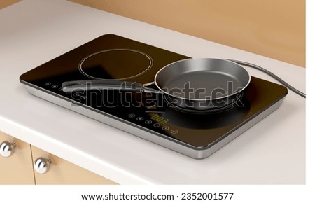 Induction Cooktop: Heats cookware directly using electromagnetic induction.