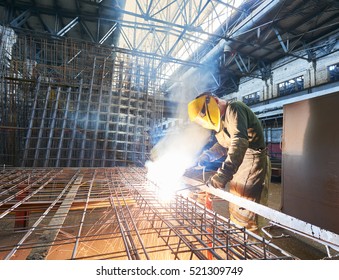 Industrial Arc Welding Work