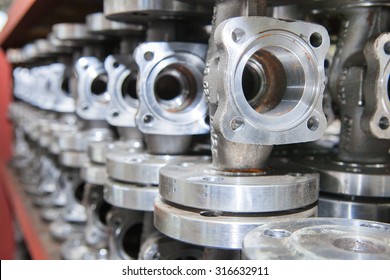 Industrial background from part of valves for power, oil or gas industry