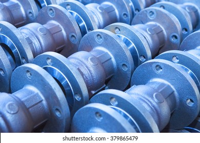 Industrial background from part of valves for power, oil or gas industry