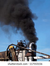 Industrial Black Smoke