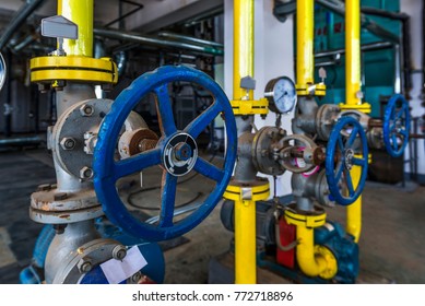 industrial boiler in the factory