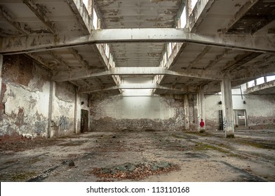 Industrial building interior in dark colors - Powered by Shutterstock