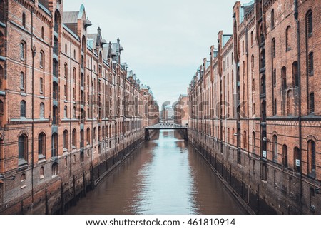 Similar – Image, Stock Photo Port of Hamburg at sunset