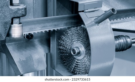 Industrial circular saw machine for metal close-up, industrial metal concept background - Powered by Shutterstock