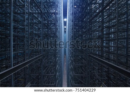 Industrial construction of many metal grey girders on abandoned plant