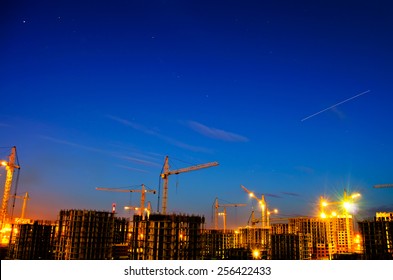 Industrial Construction Night City