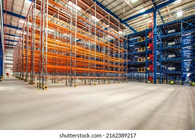 Industrial Depot With Steel Shelving Storage Rack Shelves