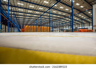 Industrial Depot With Steel Shelving Storage Rack Shelves