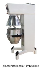 Industrial Dough Mixer Under The White Background