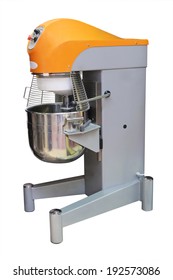 Industrial Dough Mixer Under The White Background