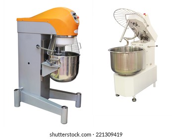 Industrial Dough Mixer Under The White Background