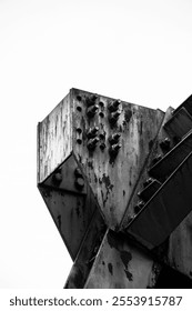 Industrial Elegance: A Study in Rust and Geometry