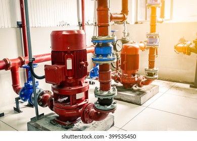 Industrial fire extinguishing system - Shutterstock ID 399535450
