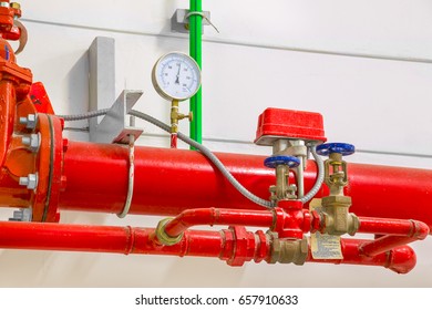 Industrial Fire Protection System Pressure Gauge Stock Photo 657910633 ...