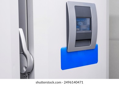 Industrial freezer for freezing samples at - 80 C before chemical or biochemical analysis.  - Powered by Shutterstock