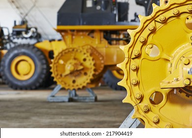industrial heavy machinery assembling workshop on production line manufacturing factory - Shutterstock ID 217904419