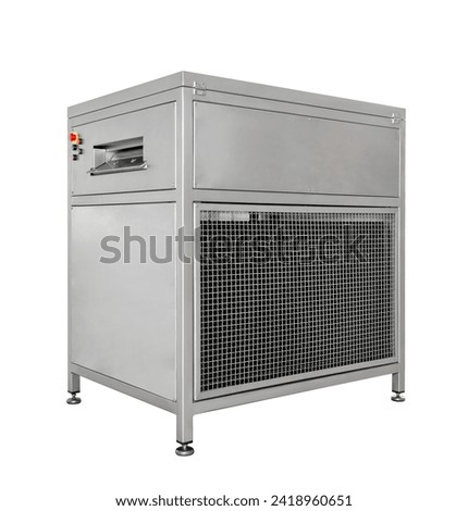 industrial ice maker, food production, isolated