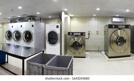 Industrial Laundry Shop Dry Cleaning And Folding Service