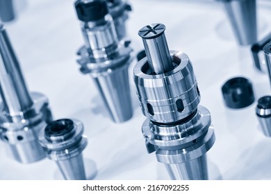 Industrial metalworking concept background, shiny metal shaft and details close up - Shutterstock ID 2167092255