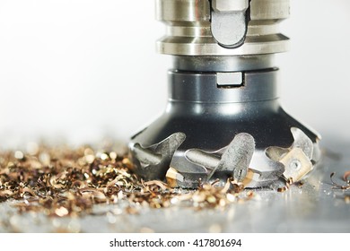 industrial metalworking cutting process by milling cutter 
