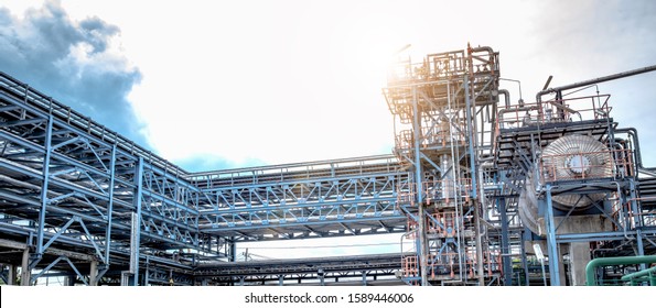 Industrial of oil and gas Refinery plant. - Shutterstock ID 1589446006