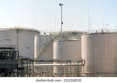 Industrial Oil Storage Terminal Pipes Stock Photo 2152100135 | Shutterstock