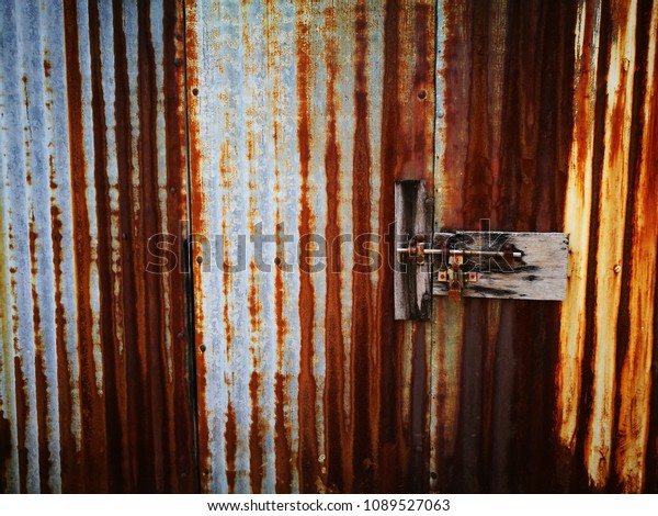 Industrial Old Metal Texture Rusty Background Stock Photo 1089527063 ...